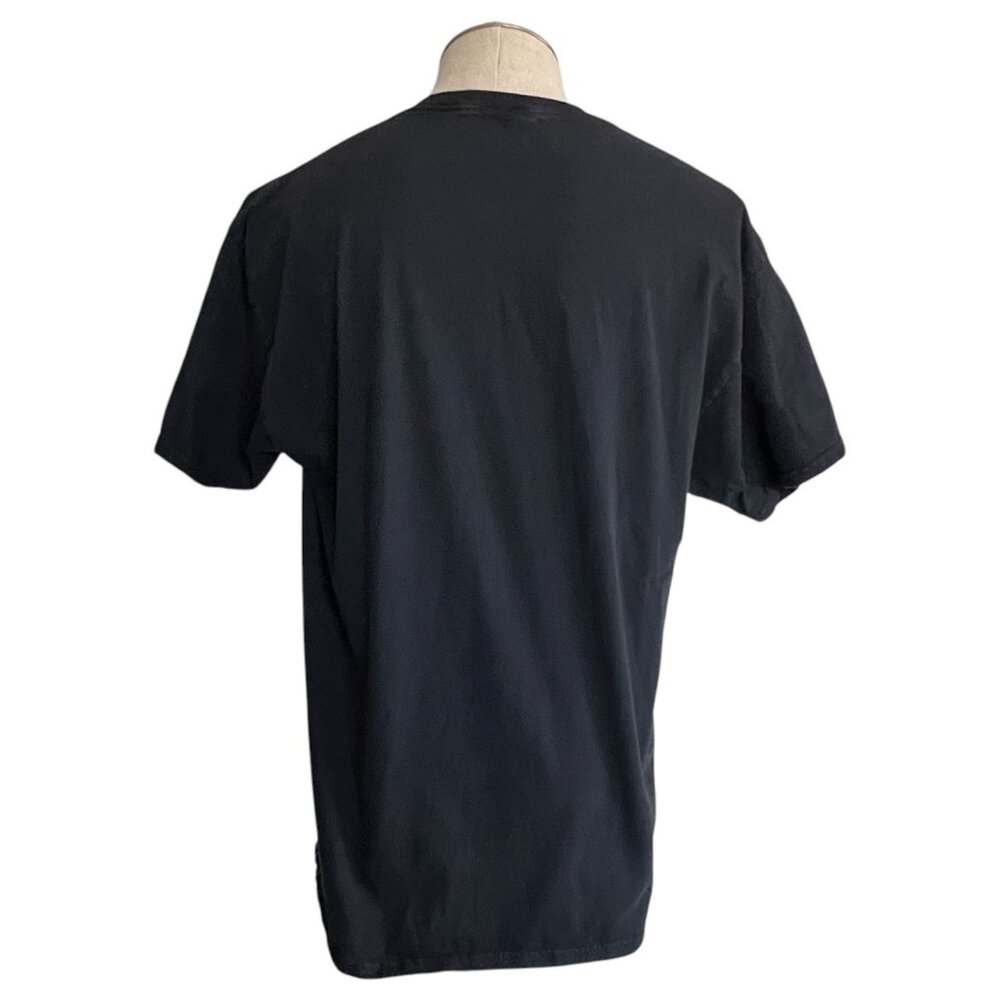Half Wolf Half Shadow Face Black T Shirt Mens Size Large ? Graphic Short Sleeve - Picture 5 of 5